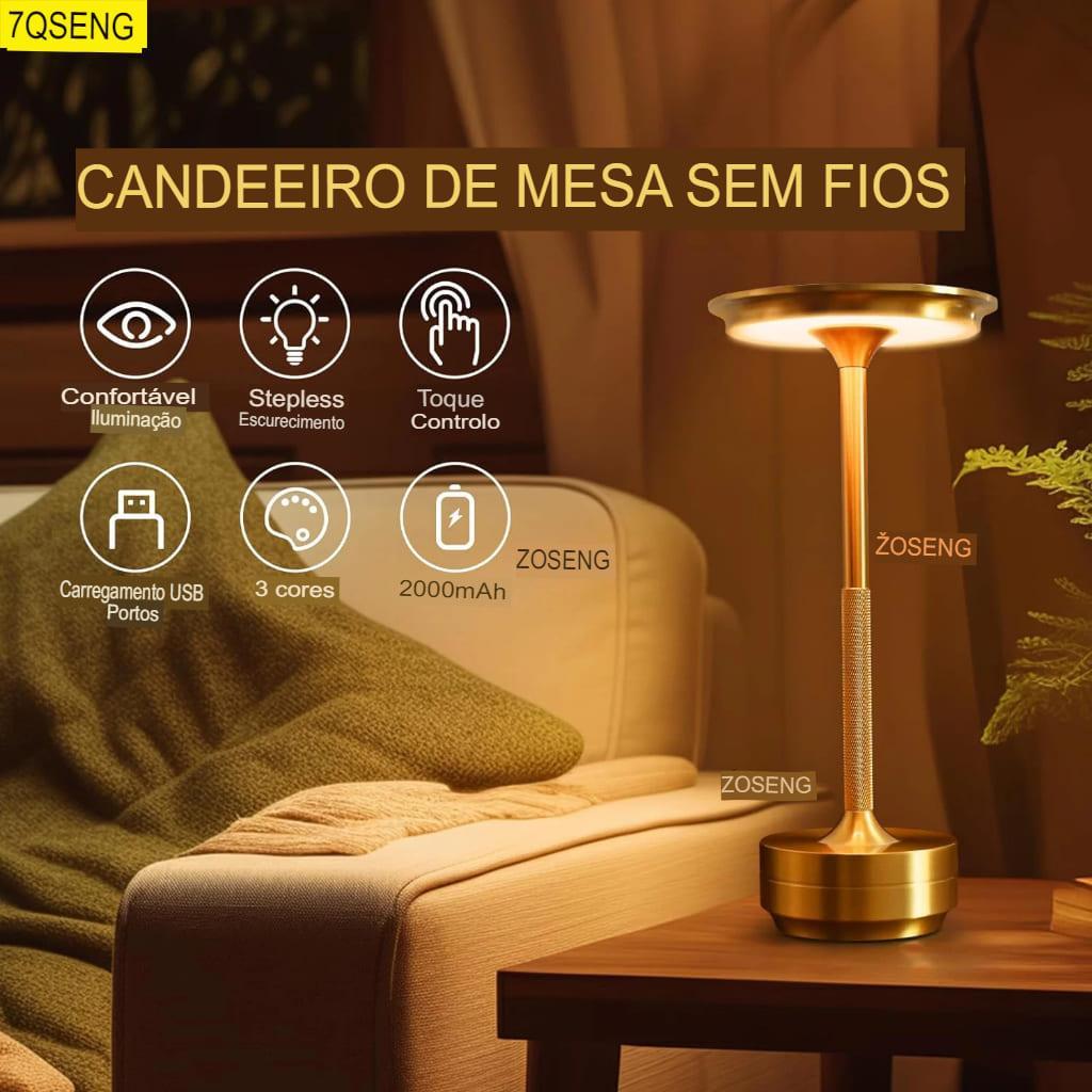 Lâmpada de mesa sem fio - megapoint.com